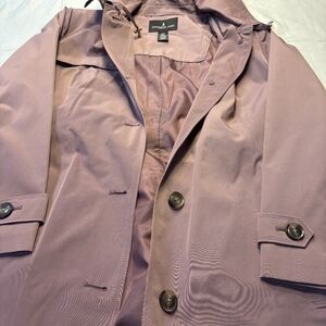 London Fog Light Purple Rain Trench Coat